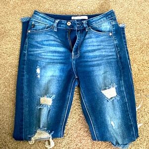 Kan can ripped skinny jeans 25